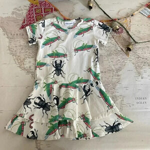 Mini Rodini Bug Dress Size 116-122 / 5-7Y
